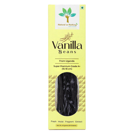Gourmet Vanilla Beans from Madagascar | 40 Grams (16-18 Beans) | Super Premium Grade A (12-15 cm) Pods | Sticks | For Baking, Extract, Cooking, Ice Cream, Coffee Brewing