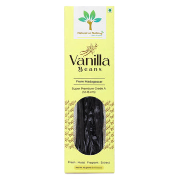 Gourmet Vanilla Beans from Madagascar | 40 Grams (16-18 Beans) | Super Premium Grade A (12-15 cm) Pods | Sticks | For Baking, Extract, Cooking, Ice Cream, Coffee Brewing
